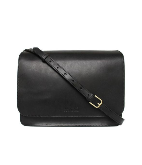 AUDRI SHOULDER BAG BLACK LEATHER